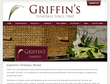 Tablet Screenshot of griffinfunerals.com